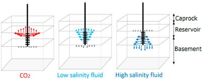 Comparing CO2 and Variable-TDS Waste-Fluid Injection Into Deep Saline Geologic Formations